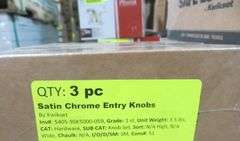 Satin Chrome Entry Knobs
