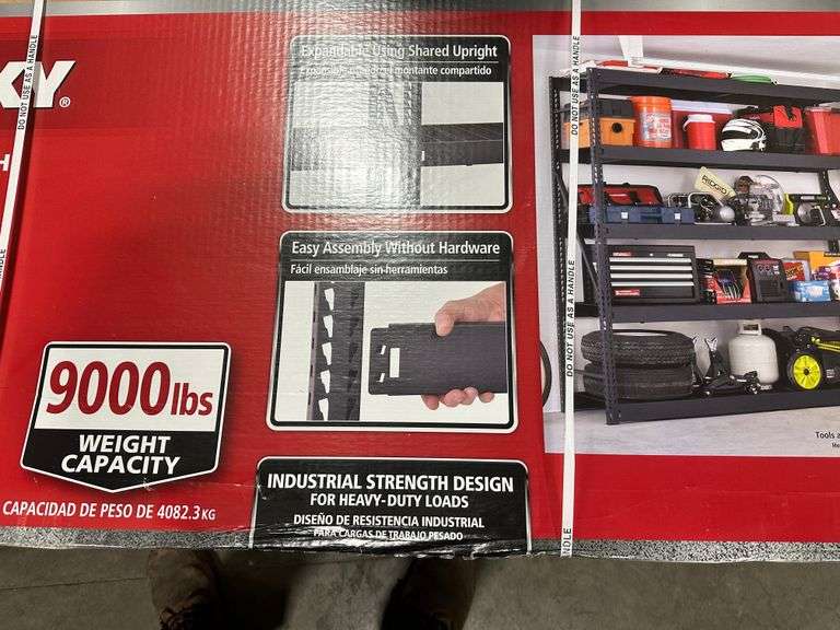 Husky 5 Shelf Industrial Steel Shelving Lambrecht Auction, Inc.