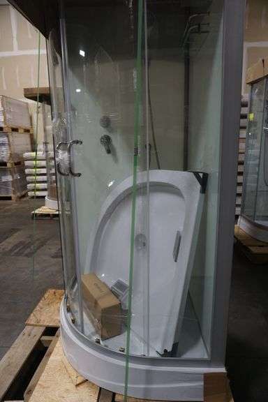 thumbnail image 2 of Lippert 306205 White Neo Angle RV Shower Surround 2 of 13