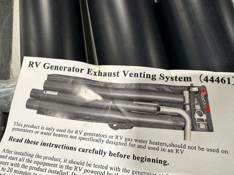 RV Generator Exhaust Venting System Lambrecht Auction, Inc.