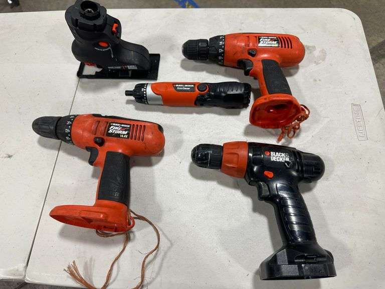 Assorted Untested Used Black+Decker Tools (No Batteries)