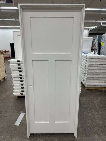 Interior 3 Panel Craftsman/Shaker Door 32"x80" RH (Unassembled)