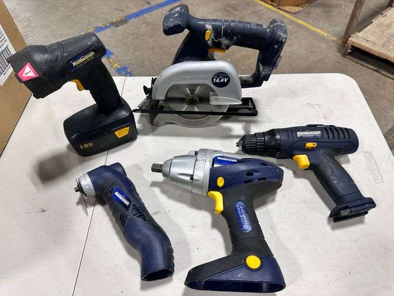 Assorted Used Master Craft Tools (No Batteries, Untested)