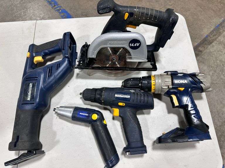 Assorted Used Master Craft Tools (No Batteries, Untested)