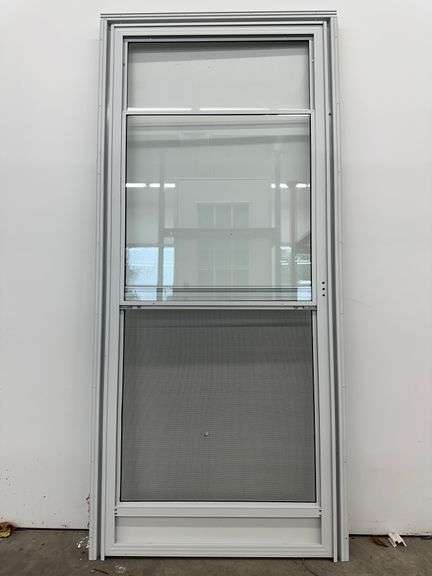 Exterior Mobile Home Door 2 Lite Split Sliding Screen 34"x78" Right Hand