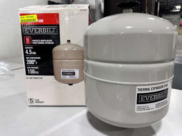 Neo-Pure 0.52 Gallon Thermal Expansion Tank - 3/4" MNPT, White, For Water Heaters With Backflow Preventers, Butyl Diaphragm, Corrosion-Resistant