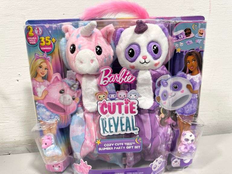 Barbie Cutie Reveal Slumber Party Gift Set - 2 Dolls, 2 Pets, 35+ Surprises With Color Change - View #7