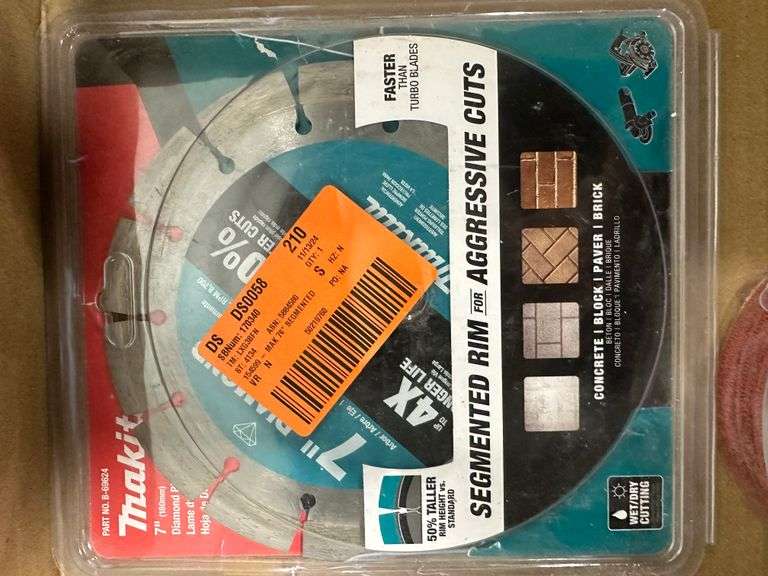 Makita 7 in. Segmented Rim Diamond Blade + Diablo 5