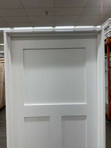 Primed Interior 3 Panel Craftsman/Shaker Door 30"x80" LH (Unassembled)
