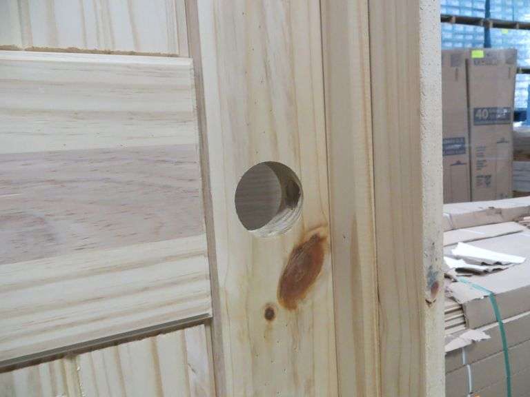 Interior Knotty Pine Door 30"x80" LH 2 PNL (Unassembled)