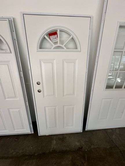 Exterior Mobile Home Door Sunburst 32"x74" Right Hand - Lambrecht ...