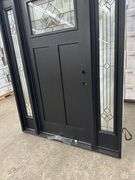 Exterior Fiberglass Deco Door With 2 Side Lites 63 1/2"x81 1/2" LH