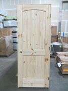 Interior Knotty Pine Door 30"x80" LH 2 PNL (Unassembled)