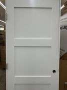 Primed Interior 3 Panel Shaker Door 32"x80" RH (Unassembled)
