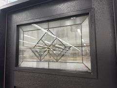 Exterior Fiberglass Deco Door With 2 Side Lites 63 1/2"x81 1/2" LH