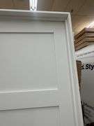 Primed Interior 3 Panel Shaker Door 32"x80" RH (Unassembled)