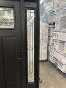 Exterior Fiberglass Deco Door With 2 Side Lites 63 1/2"x81 1/2" LH