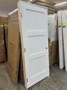 Primed Interior 3 Panel Shaker Door 32"x80" RH (Unassembled)