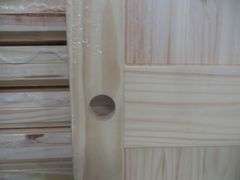 Interior Knotty Pine Door 30"x80" LH 2 PNL (Unassembled)