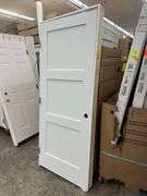 Primed Interior 3 Panel Shaker Door 32"x80" RH (Unassembled)