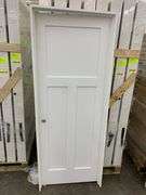 Primed Interior 3 Panel Craftsman/ Shaker Door 30"x80" RH (Unassembled)