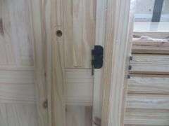 Interior Knotty Pine Door 30"x80" LH 2 PNL (Unassembled)