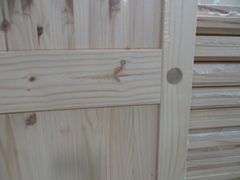Interior Knotty Pine Door 30"x80" LH 2 PNL (Unassembled)