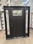 Exterior Fiberglass Deco Door With 2 Side Lites 63 1/2"x81 1/2" RH