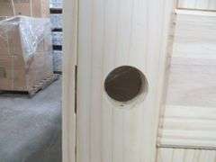 Interior Knotty Pine Door 30"x80" LH 2 PNL (Unassembled)