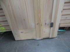 Interior Knotty Pine Door 30"x80" LH 2 PNL (Unassembled)