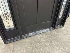 Exterior Fiberglass Deco Door With 2 Side Lites 63 1/2"x81 1/2" RH