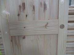 Interior Knotty Pine Door 30"x80" LH 2 PNL (Unassembled)