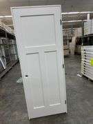 Primed Interior 3 Panel Craftsman/Shaker Door 30"x80" LH (Unassembled)