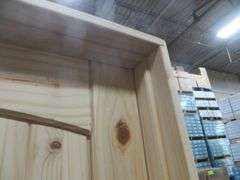 Interior Knotty Pine Door 30"x80" LH 2 PNL (Unassembled)