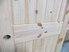 Interior Knotty Pine Door 30"x80" LH 2 PNL (Unassembled)