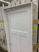 Primed Interior 3 Panel Craftsman/ Shaker Door 30"x80" RH (Unassembled)