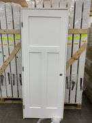 Primed Interior 3 Panel Craftsman/ Shaker Door 30"x80" RH (Unassembled)