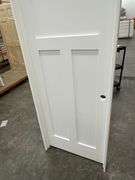 Primed Interior 3 Panel Craftsman/Shaker Door 30"x80" LH (Unassembled)
