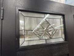 Exterior Fiberglass Deco Door With 2 Side Lites 63 1/2"x81 1/2" RH
