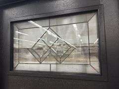 Exterior Fiberglass Deco Door With 2 Side Lites 63 1/2"x81 1/2" RH