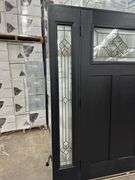 Exterior Fiberglass Deco Door With 2 Side Lites 63 1/2"x81 1/2" RH