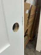Primed Interior 3 Panel Shaker Door 32"x80" RH (Unassembled)