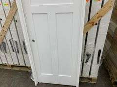 Primed Interior 3 Panel Craftsman/ Shaker Door 30"x80" RH (Unassembled)