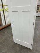 Primed Interior 3 Panel Craftsman/Shaker Door 30"x80" LH (Unassembled)