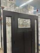 Exterior Fiberglass Deco Door With 2 Side Lites 63 1/2"x81 1/2" RH