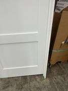 Primed Interior 3 Panel Shaker Door 32"x80" RH (Unassembled)