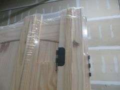 Interior Knotty Pine Door 30"x80" LH 2 PNL (Unassembled)