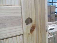 Interior Knotty Pine Door 30"x80" LH 2 PNL (Unassembled)
