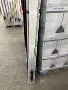 Exterior Fiberglass Deco Door With 2 Side Lites 63 1/2"x81 1/2" RH