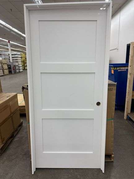 Interior 3 PNL Shaker Door 36"x80" LH (Unassembled)